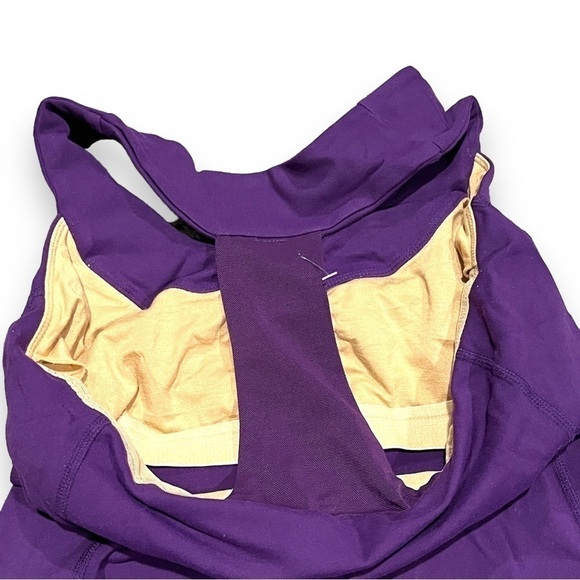 LULULEMON tank top size 6 purple shelf bra - Picture 6 of 6